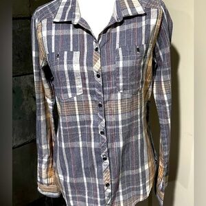 Roxy Button Down Plaid Shirt